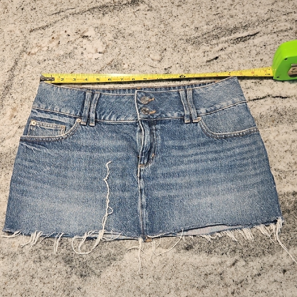 Garage Blue Pencil Mini Skirt Casual